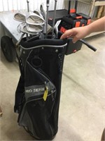 Pro Series golf bag and clubs