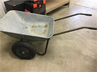 Steel wheelbarrow