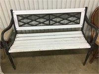 4 foot Metal and wooden Bench