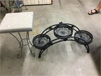 3 tier planter and heavy cement plant stand