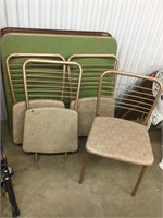 2 card tables and 4 chairs