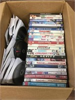 Box of movie DVD’s
