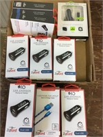 Large lot of ZipKord dual USB car chargers
