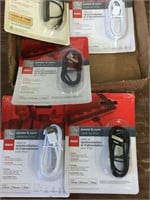 RCA 3 ft cable for iPod, 10 ft power & sync and 2