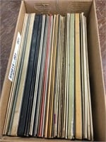 Box of classical music records
