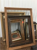 Large lot of picture frames, some without glass