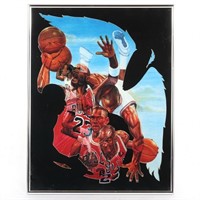 Michael Jordan Framed Lithograph Framed the piece