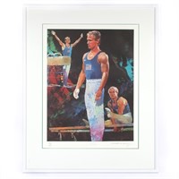 Bart Conner Olympic Gymnast Framed & Autographed P