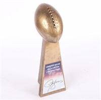 Lawrence Taylor Autographed Replica Lombardi Troph