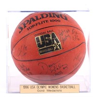 1996 USA Olympic Gold Medalist Team Signed Basketb