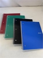 FIRST CLASS NOTE BOOKS X4 (RED/GREEN/BLACK/BLUE)