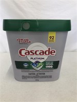 CASCADE PLATINUM DISHWASHER PODS APRX 92