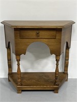 Original Pine Shop half-moon wood table