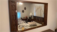 Matching dresser with mirror and bed