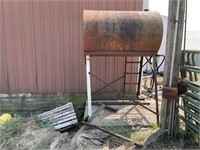 250 Gal Fuel Barrel with stand.