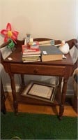 Wooden nightstand without contents