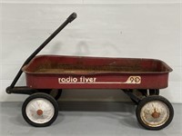 Vintage Radio Flyer red metal wagon