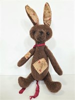 Patched bunny stuffed animal