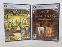 Age of Empires & Civilization PC games