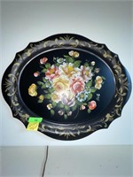 TOLE PAINTED TRAY  28" X 23"