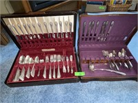 2 BOXES OF  HOLMES & EDWARDS SILVERPLATE FLATWARE