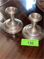 VINTAGE KIRK & SON STERLING CANDLESTICKS 685 GRAMS