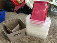 Small Storage Boxes with Lids & Cloth Cases