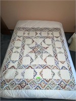 NEWER QUILTED THROW 59" X 52"