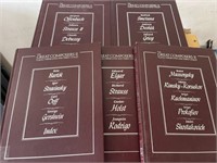 5 Volumes The Great Composers Hardback Books