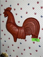 CERAMIC ROOSTER WALL HANGER  14 X 13