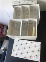 (12) Crystal Glasses (in original boxes)