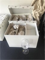 (12) Crystal Glasses (in original boxes)