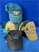 Collection of 12 Fishing Hats