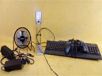 Computer light, keyboard, can and more