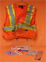 Size large Pioneer safety vest with assorted