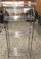 4 TIER CHROME RACK WITH EXTRA SHELF 36"