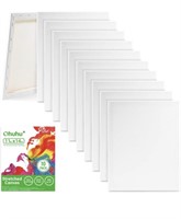 New 10 Pack 11x14 Inch Stretched Canvas, Ohuhu