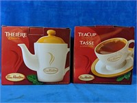 Tim Hortons 2 Cup Teapot and Tea Cup and saucer