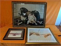 Stunning vintage pictures in wooden frames