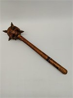 Vintage Wooded Mace with Case Spicks,
Detailed
