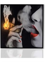New LED lighted picture-smoke