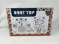 New Double Sided Dart Board Toy Team Owl Green