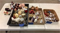 Figurines, salt and pepper shakers, more
