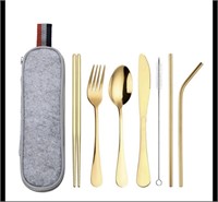 Portable Cutlery Set 8-Piece Stainless Steel, for