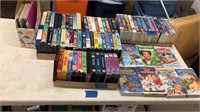 Kid collection VHS and books
