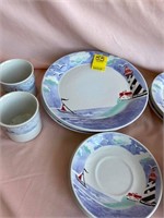 Light house Dish Set