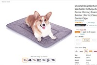 QIAOQI Dog Bed Kennel Pad Crate Mat Washable