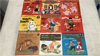 (9) Vintage Disney 45 RPM Records