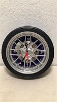 Car Tire Wall Clock 14” dia (second hand loose)