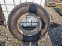 Super Cargo 10.00/20 Heavy Duty Truck Tire on Rim